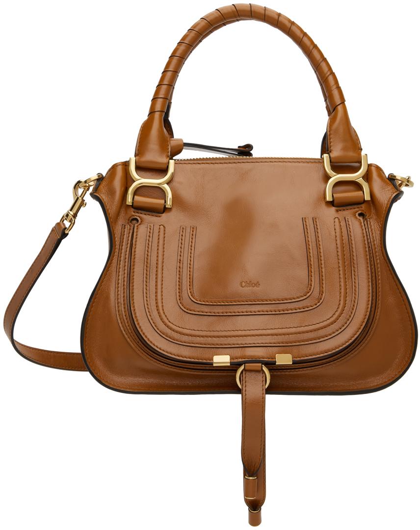 Chloe Tan Small Marcie Bag in Brown Lyst UK