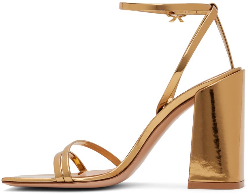 シューズ・サンダルその他 GIANVITO ROSSI Woman Heeled sandals Gold G3257915RICBNS MMEE 19860842_44614899_600.jpg