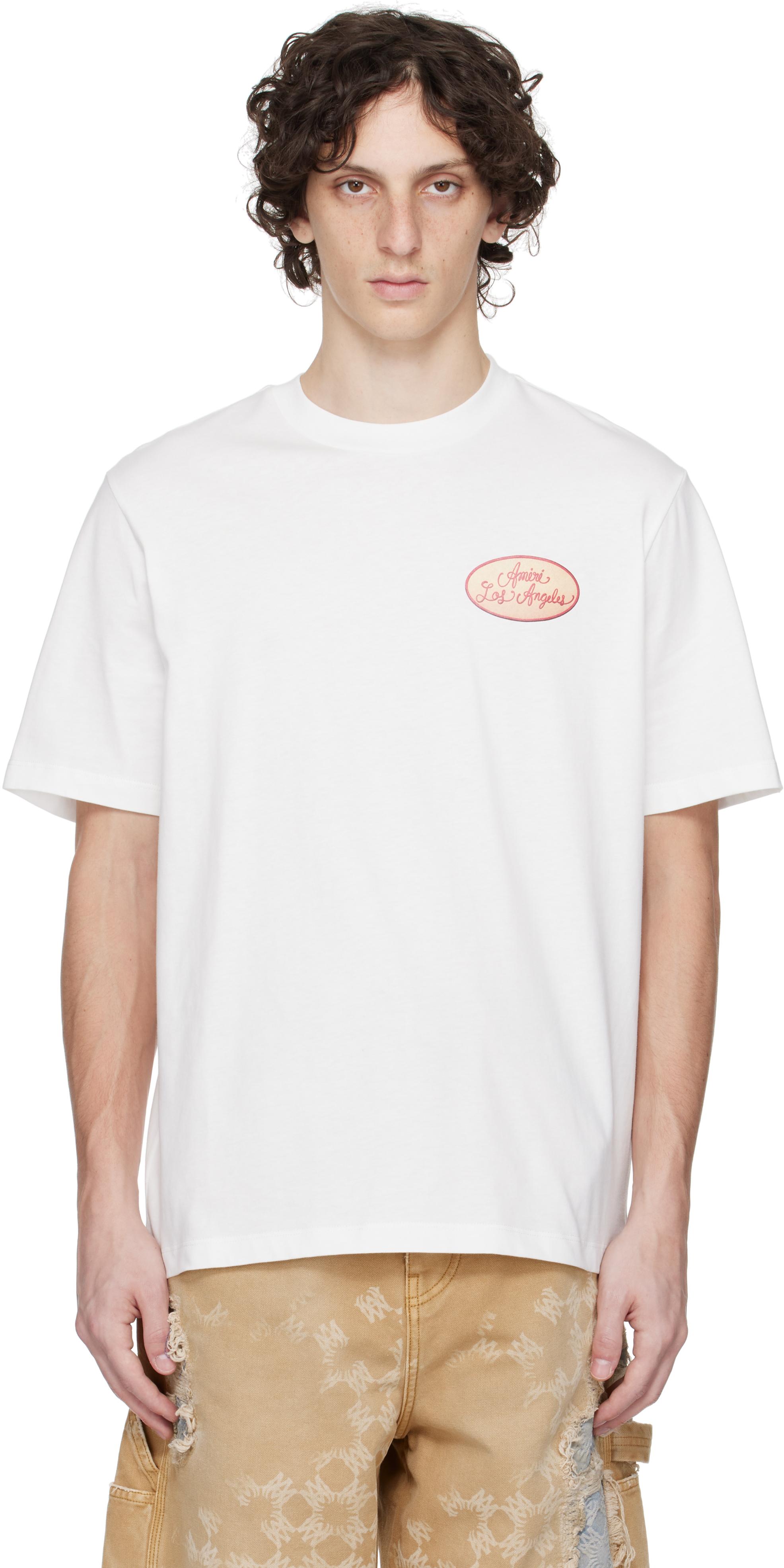 AMIRI Station Patch ロゴ コットン Tシャツ 人気 Amiri Men's Station Patch Graphic T-Shirt | Neiman Marcus