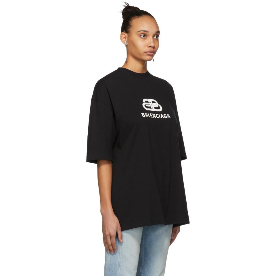 balenciaga plain black t shirt
