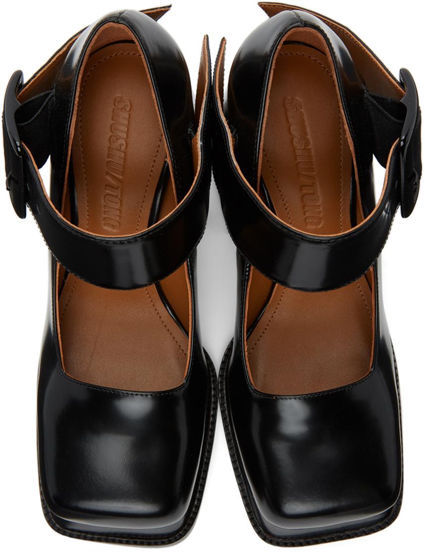 ShuShu/Tong Black Belt Mary Jane Heels | Lyst