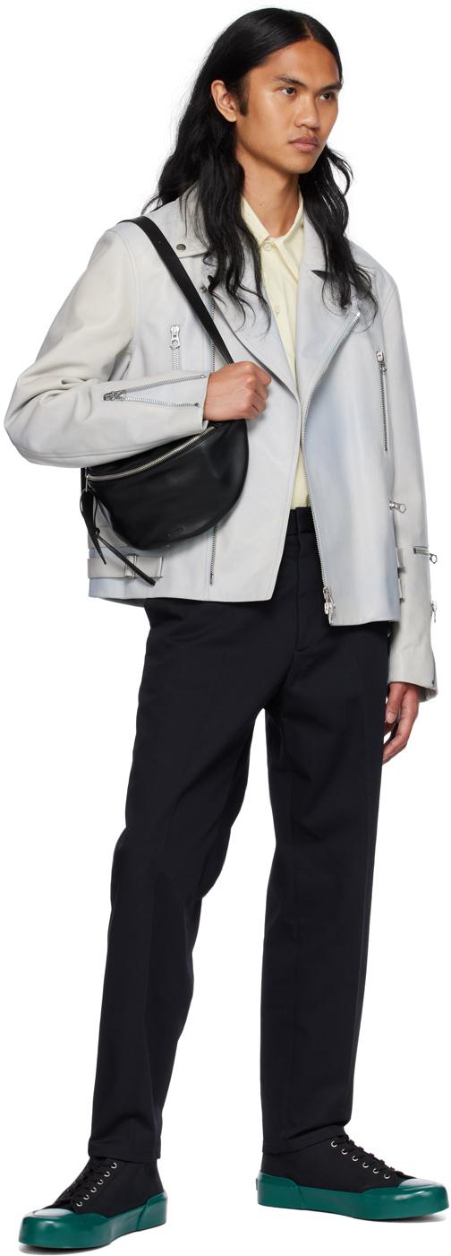 Jil Sander メンズ ブラック &ーン ハイカットスニーカー スニーカー Jil Sander メンズ ブラック &ーン ハイカットスニーカー スニーカー