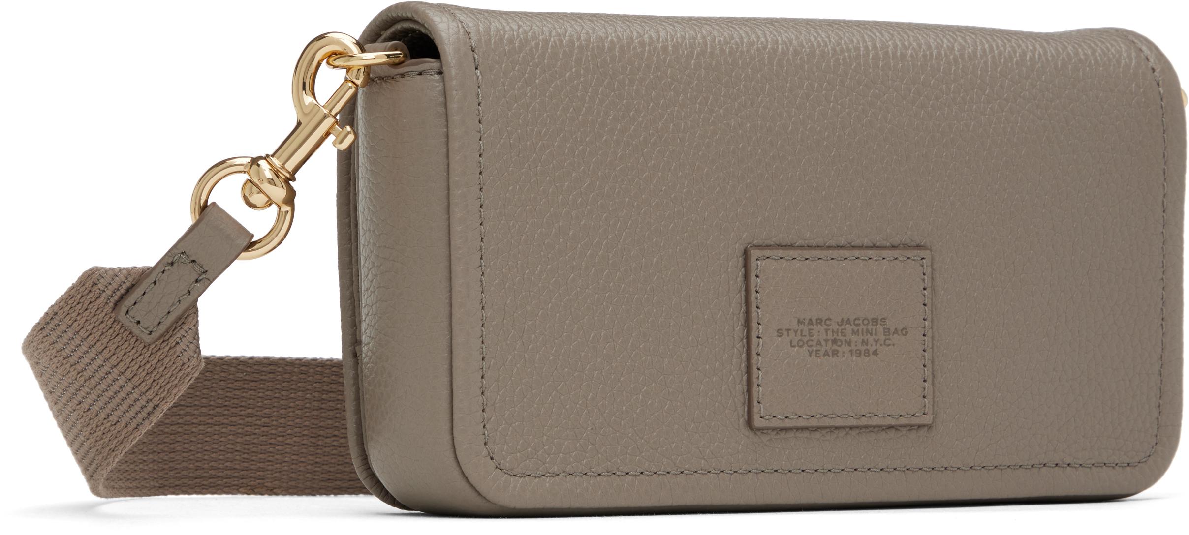 Marc Jacobs レディース ブラック グレー The Leather Mini バッグ 