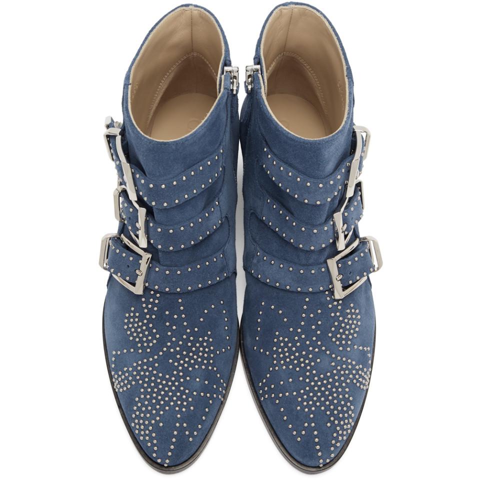 chloe susanna boots blue