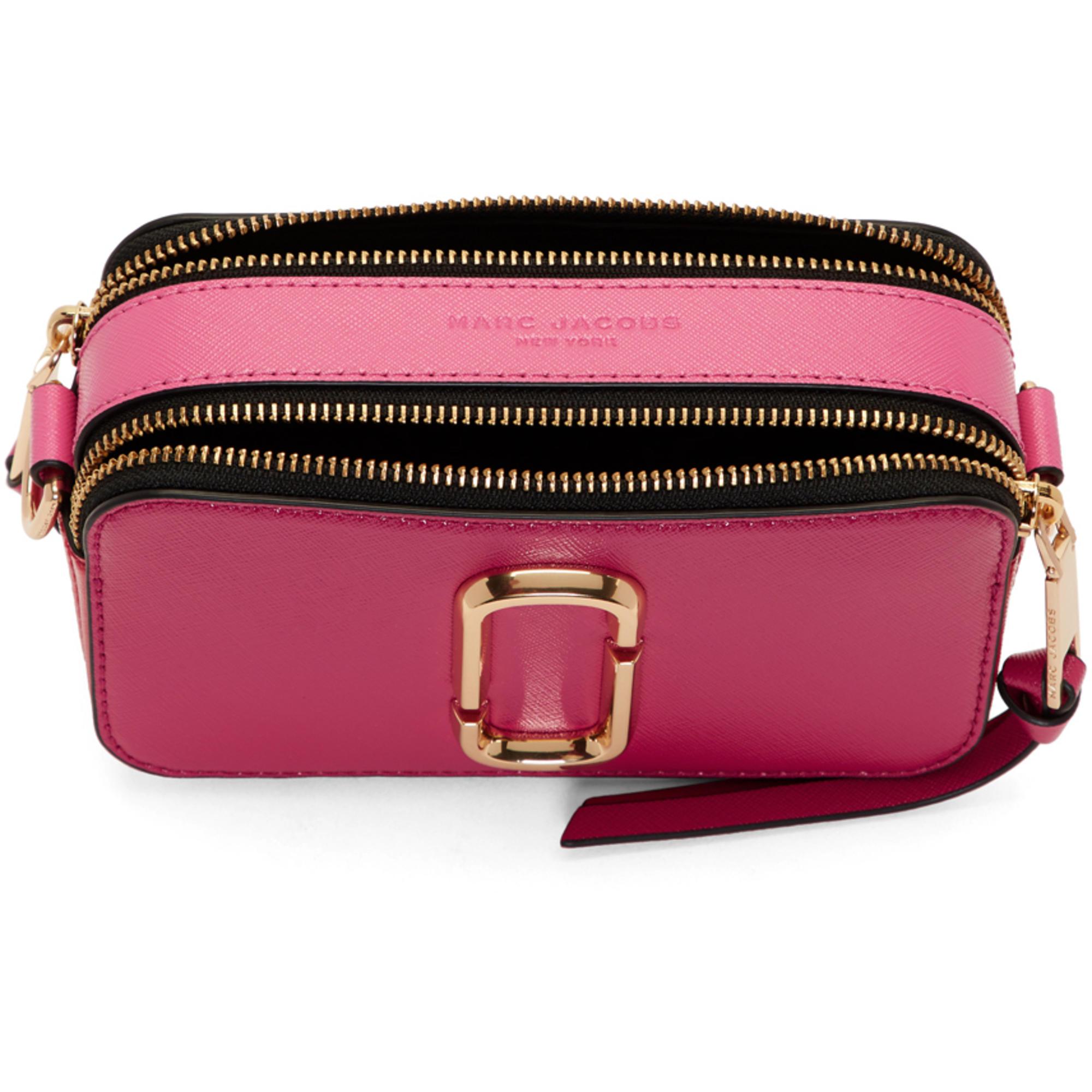 Marc Jacobs Leather Pink Small Snapshot Bag - Lyst