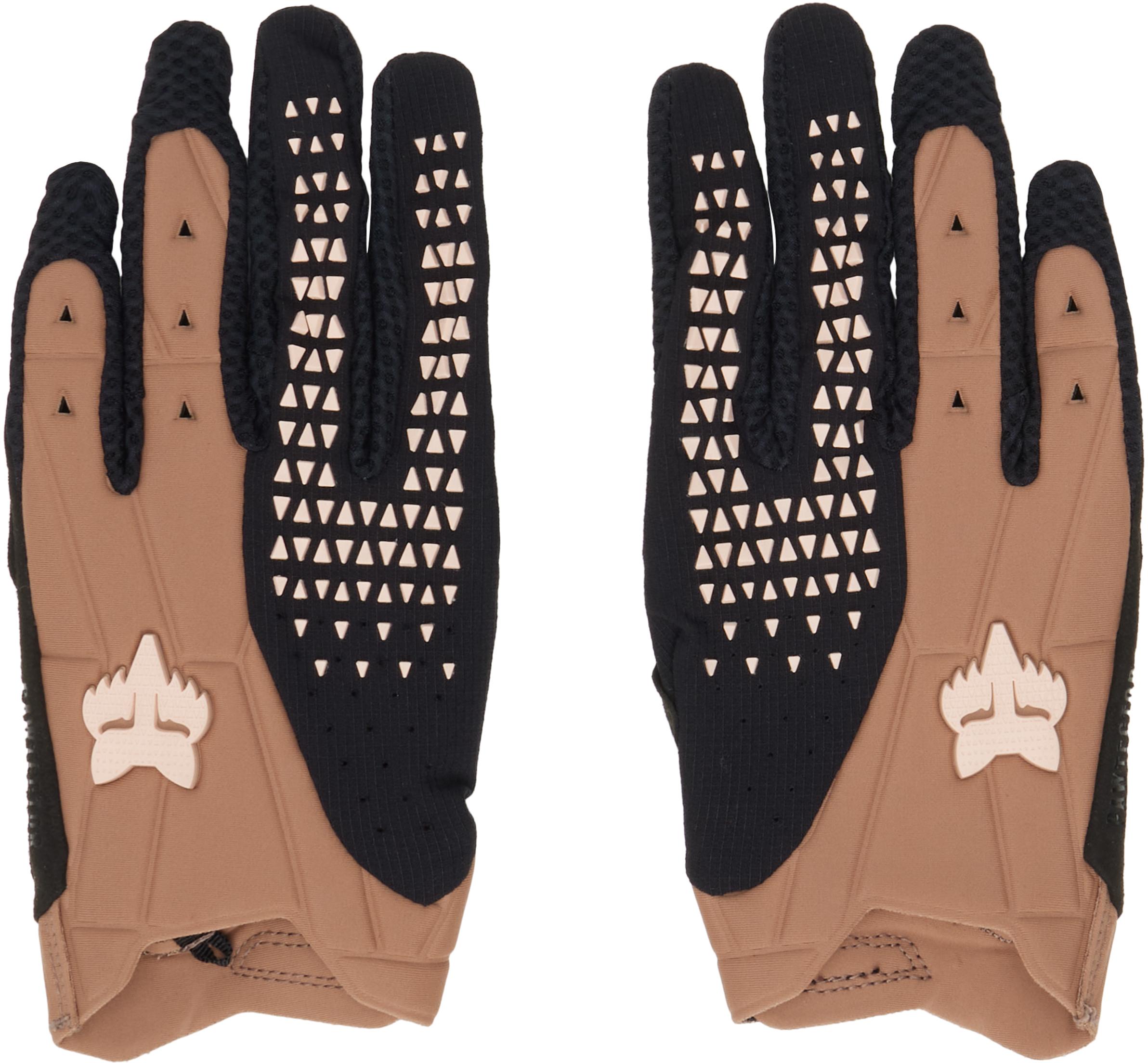 Kiko Kostadinov Taupe Fox Racing Edition Racing Gloves in Black