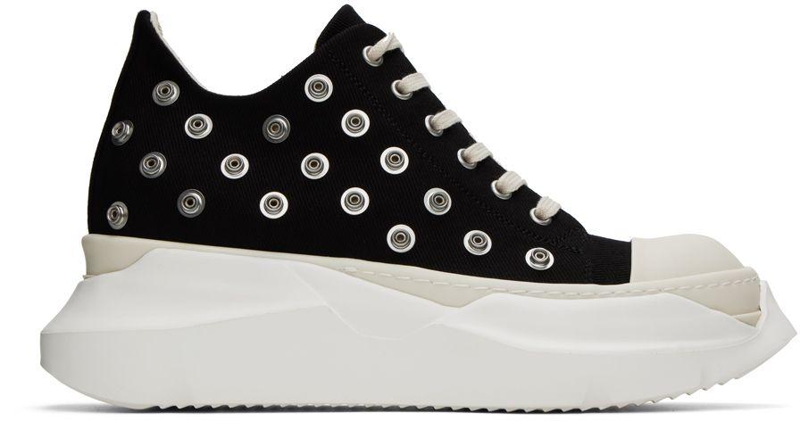 Rick Owens DRKSHDW Black Abstract Low Sneakers for Men | Lyst