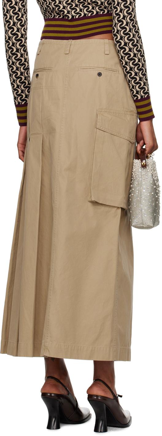 DRIES VAN NOTEN 'Seaches Long' skirt Beige【関税送料込】 Dries Van Noten Skirts | Belgium Contemporary Ready to Wear