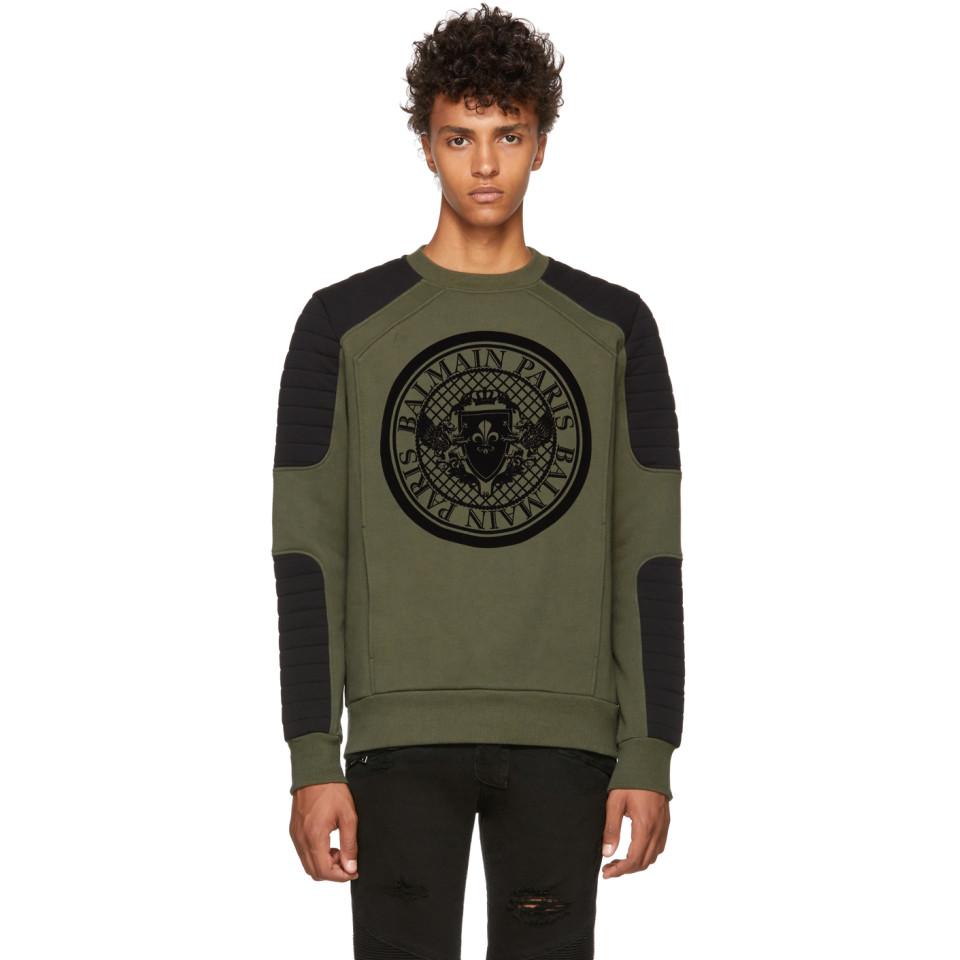 balmain coin sweatshirt