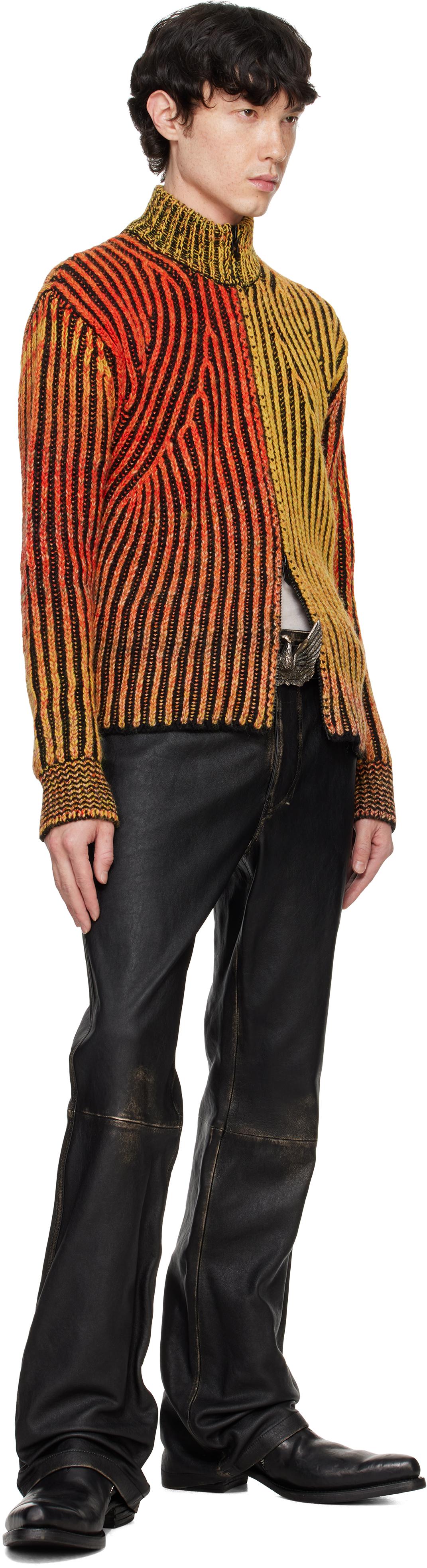 メンズ DIESEL オレンジ K-Oakland-Zip セーター レッド | Lyst