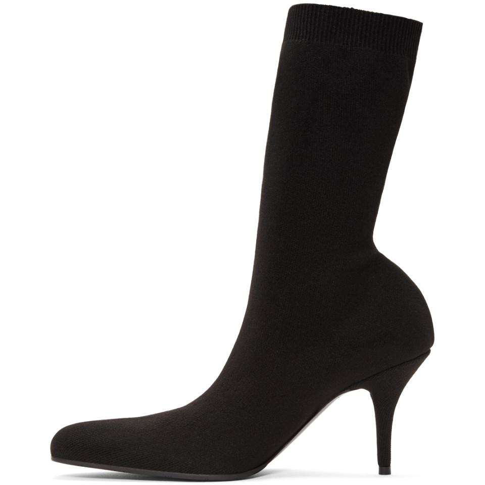 Balenciaga Leather Heeled Boots With 