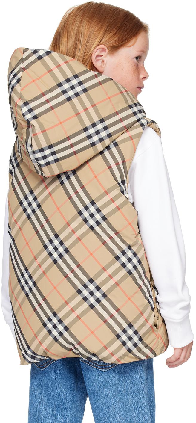 Burberry レディース ブルー キッズ|ベージュ チェック Burberry レディース ブルー キッズ|ベージュ チェック