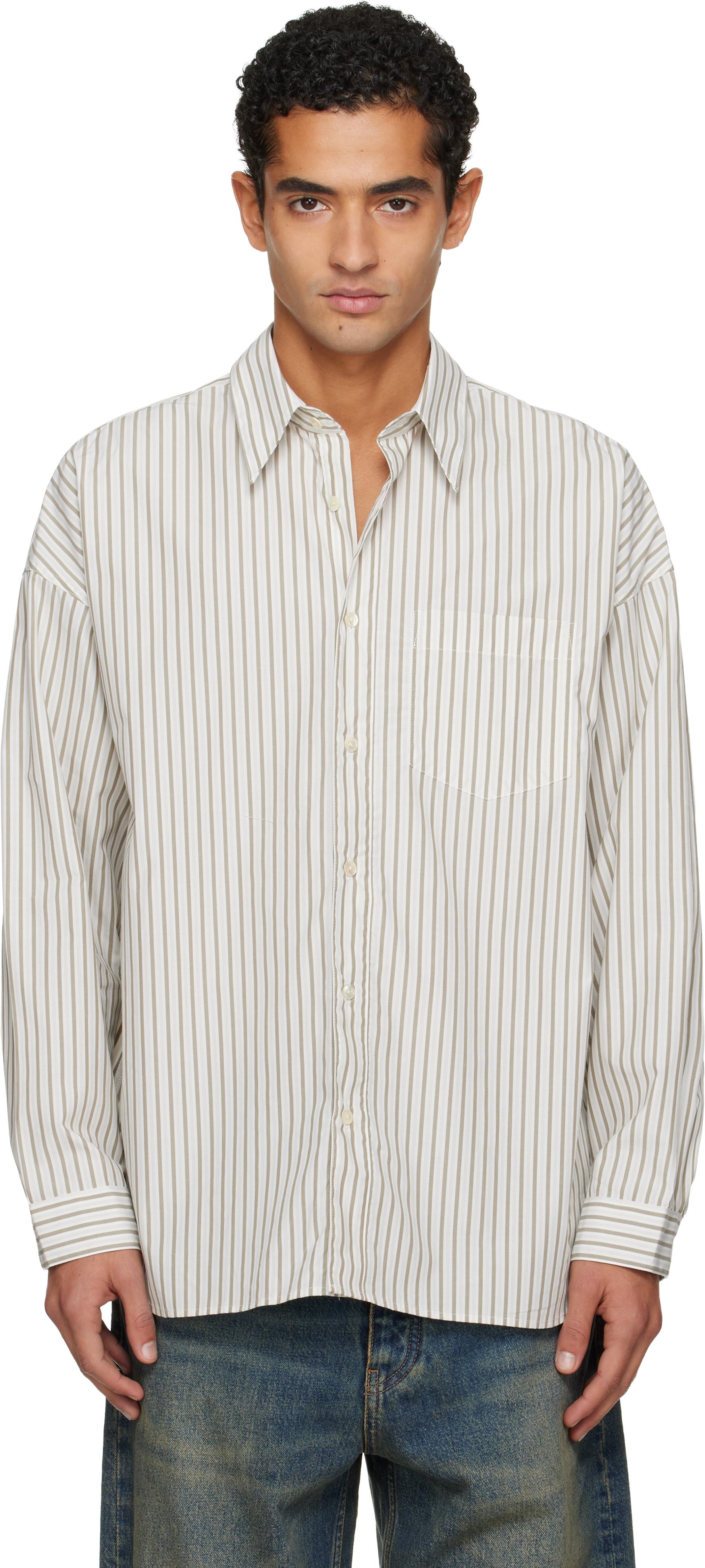 sunflower Khaki Stable Shirt in White for Men | Lyst