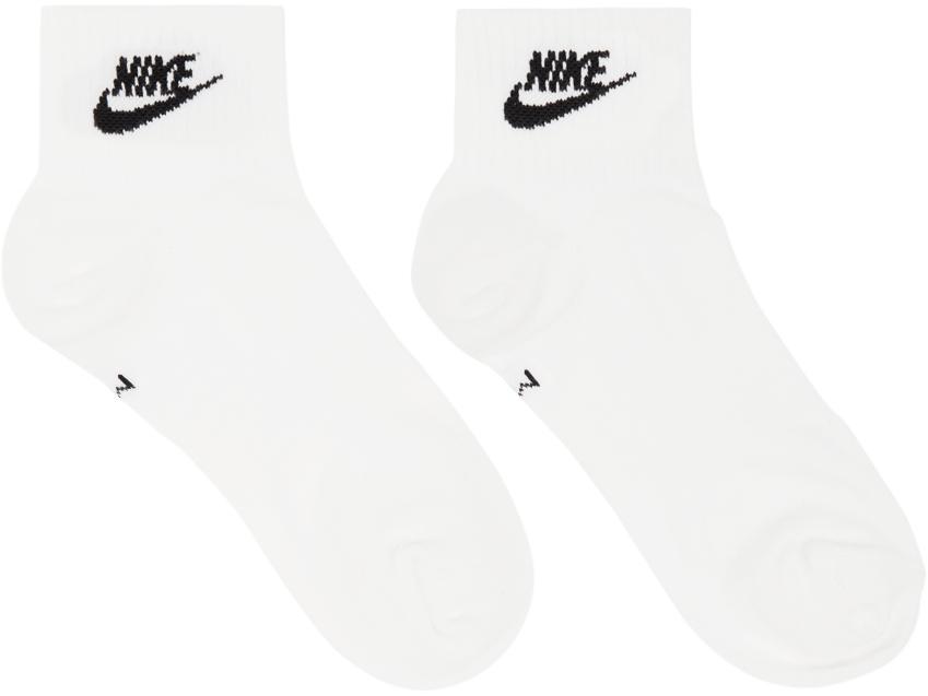 Nike Cotton Three-pack White Everyday Essential Ankle Socks for Men - Save  45% - Lyst