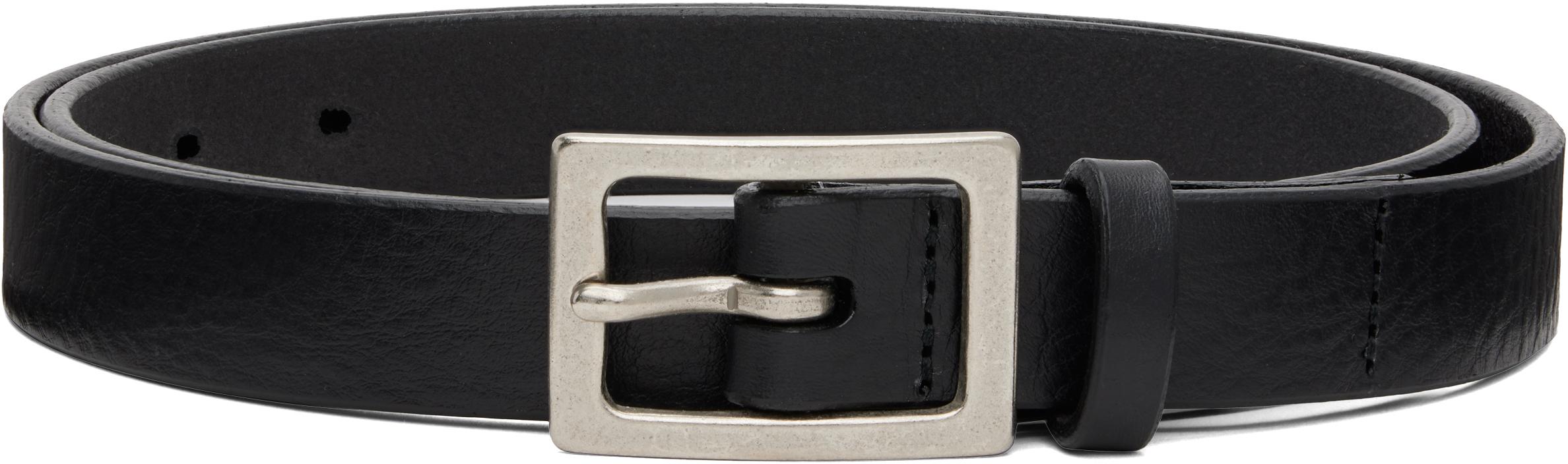 Neighborhood Leather Narrow Belt in Black for Men | Lyst