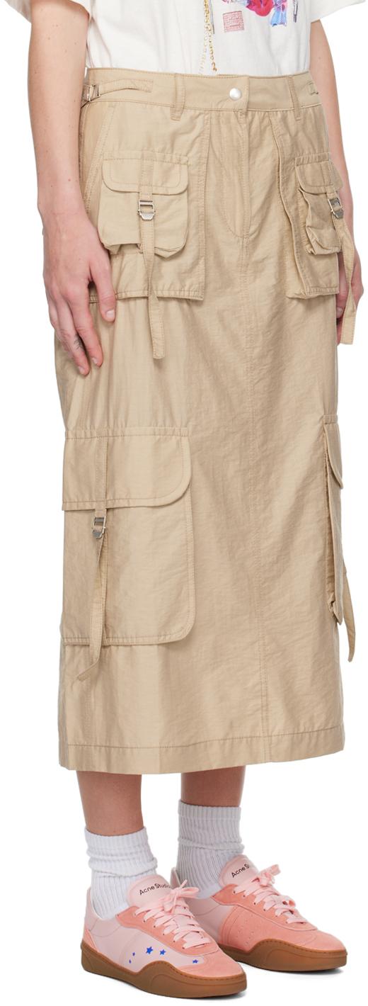 Acne Studios カーゴ マキシスカート ナチュラル | Lyst