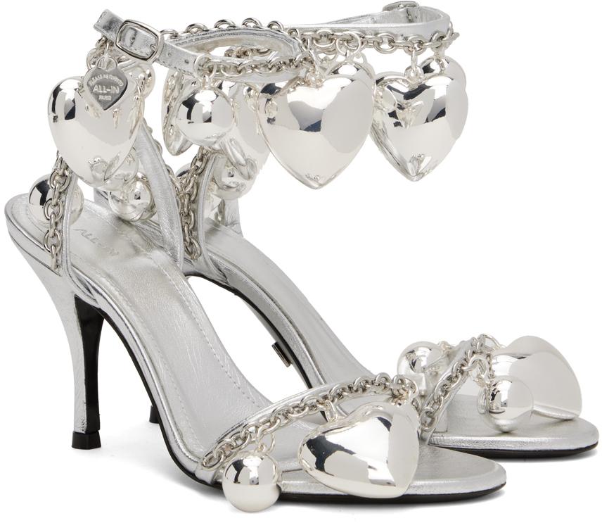 all in Jewelry Heeled Sandals in Black Lyst UK
