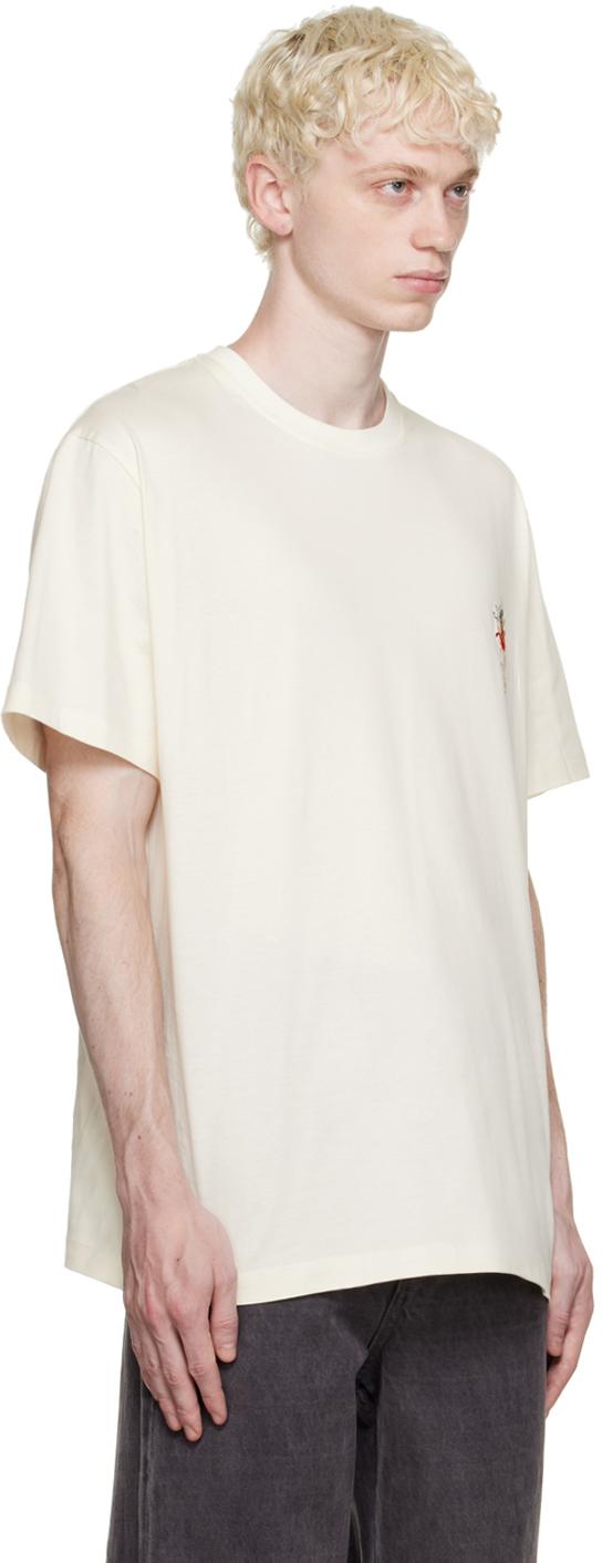 WOOYOUNGMI Off-white Volcano T-shirt in Natural for Men | Lyst