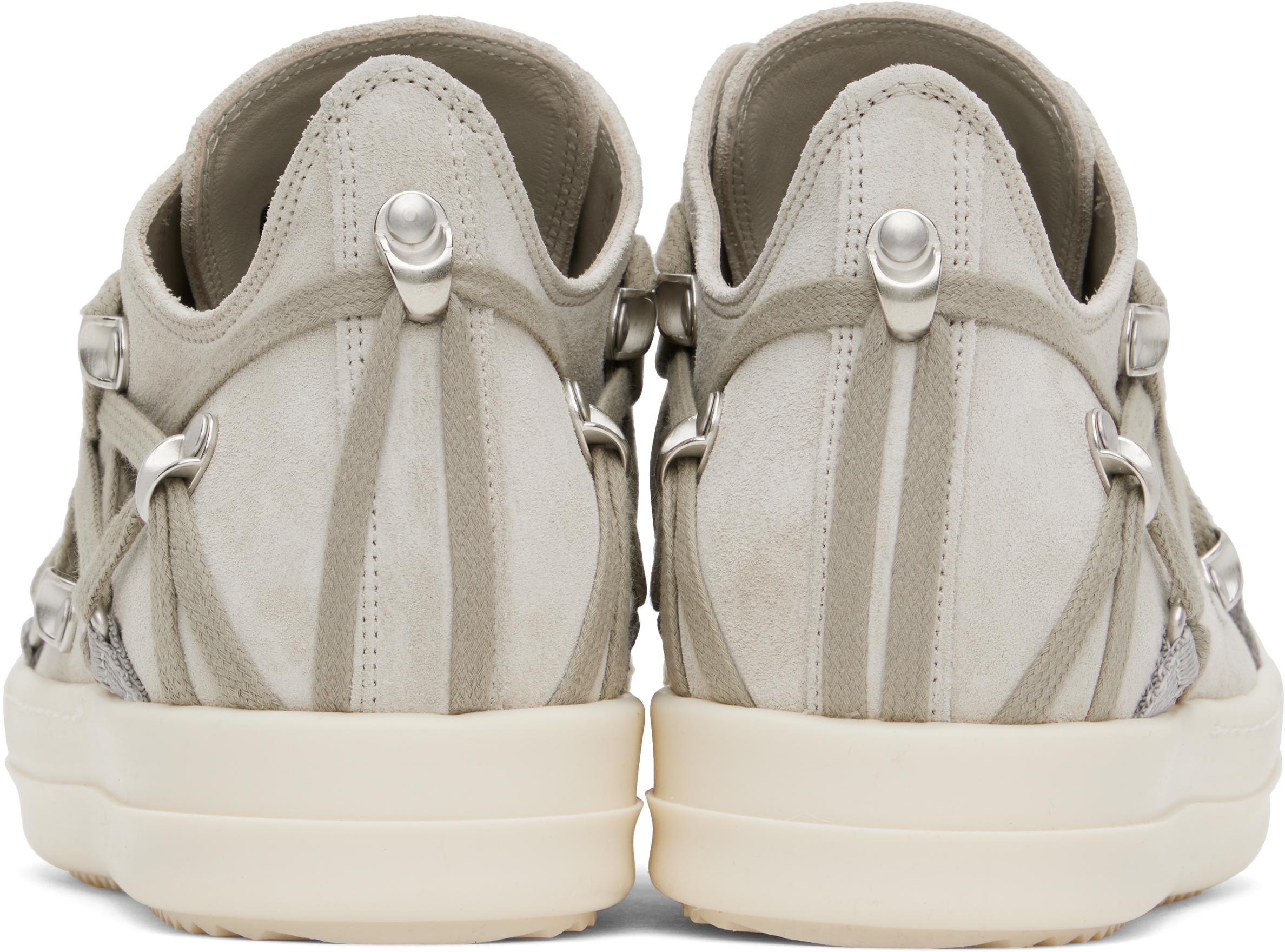 【Rick Owens】Hollywood Megalace Low Sneaks スニーカー Rick Owens Hollywood Megalace Low Dinge Milk Men's