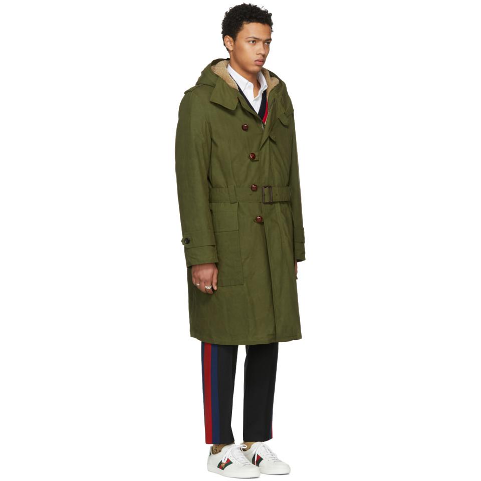 gucci green coat