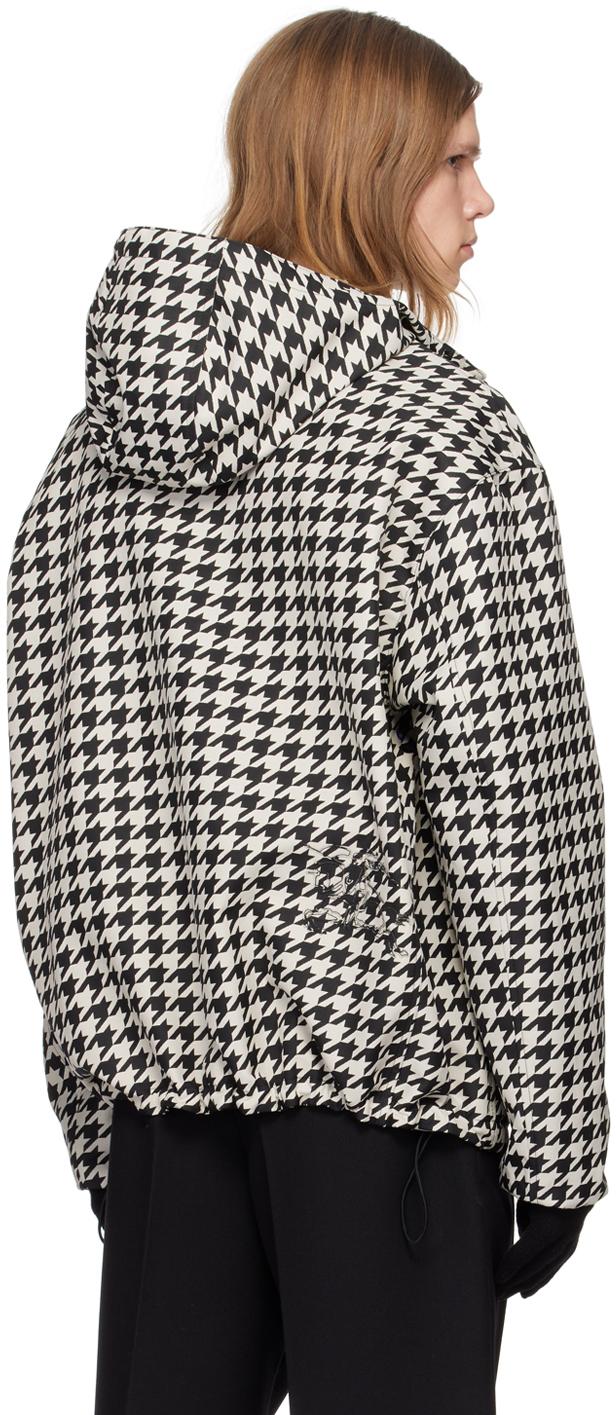Burberry メンズ ブラック &ホワイト 千鳥格子 ジャケット Burberry メンズ ブラック &ホワイト 千鳥格子 ジャケット
