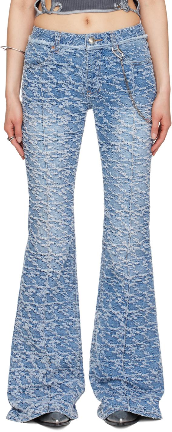 デニム・ジーパン ANDERSSON BELL Women Denim Pants APA607WWASBLU Blue Andersson Bell Patchwork jeans - Blue - Women | APA607WWASBLU