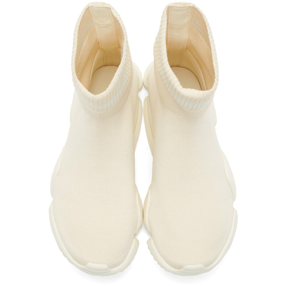 basket chaussette blanche
