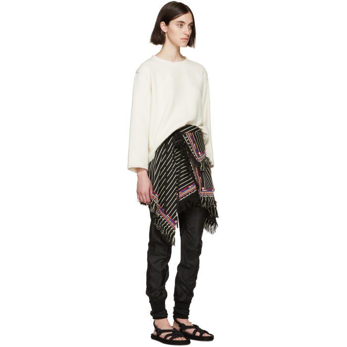 Embroidered striped wrap skirt by isabel marant Clearance