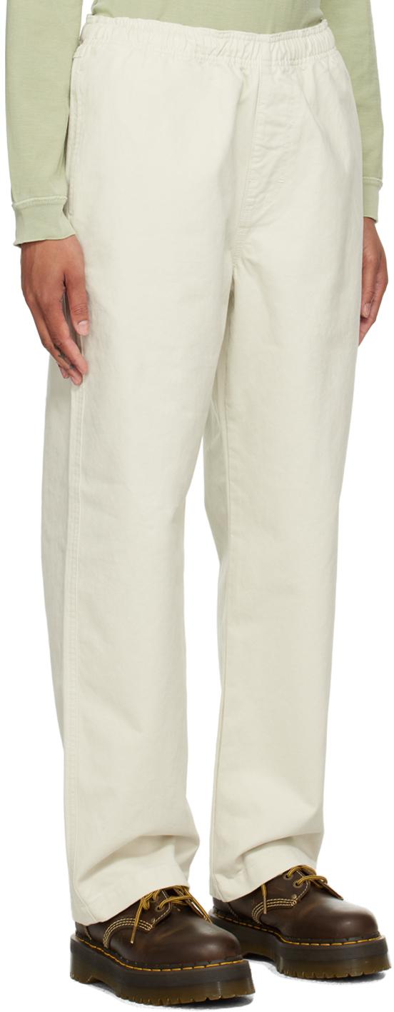 Stussy Off- Beach Trousers in White | Lyst Canada 