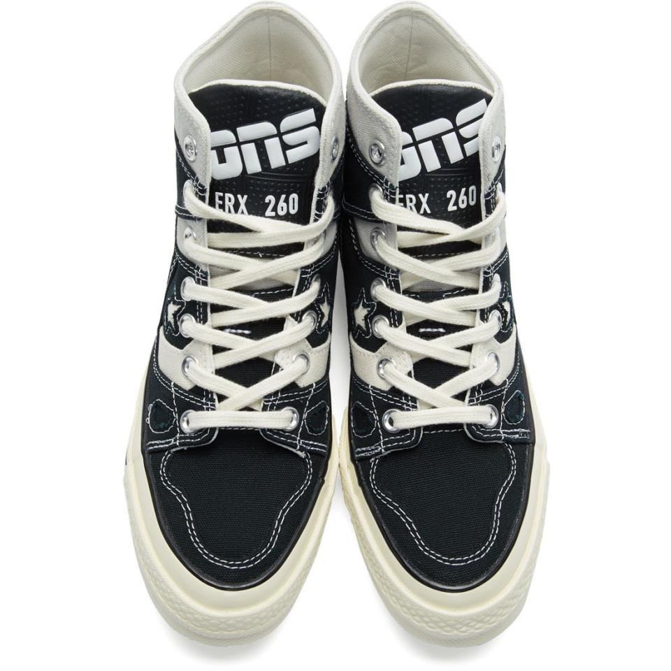 Converse Black And Off-white Chuck 70 Erx 260 Hybrid