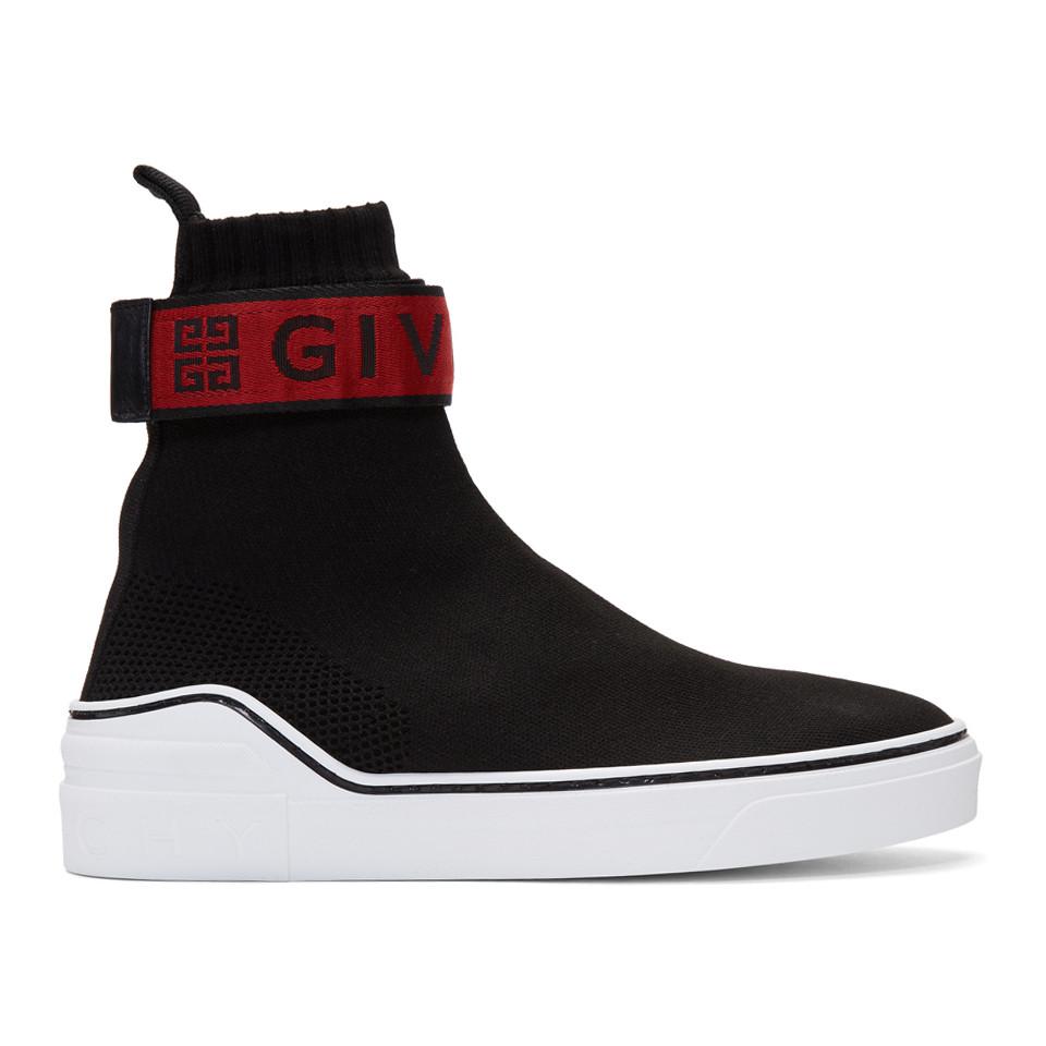givenchy knitted mid sneakers