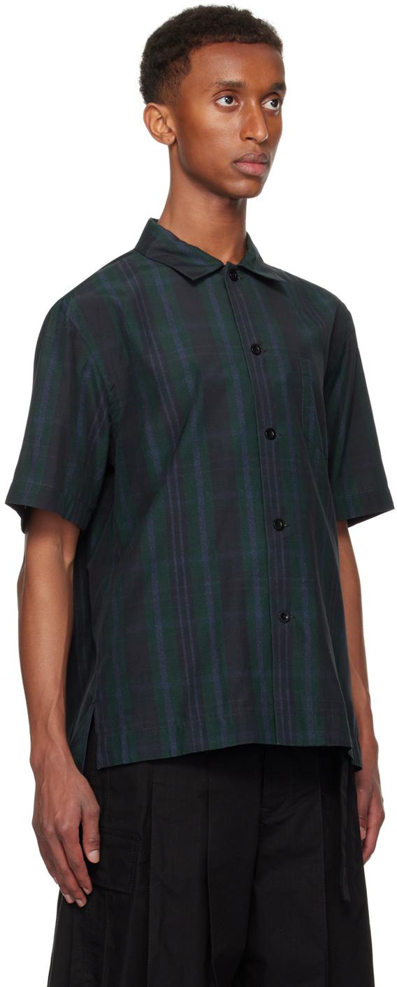 Sacai サカイ 異素材ドッキング プリーツ カーディガン