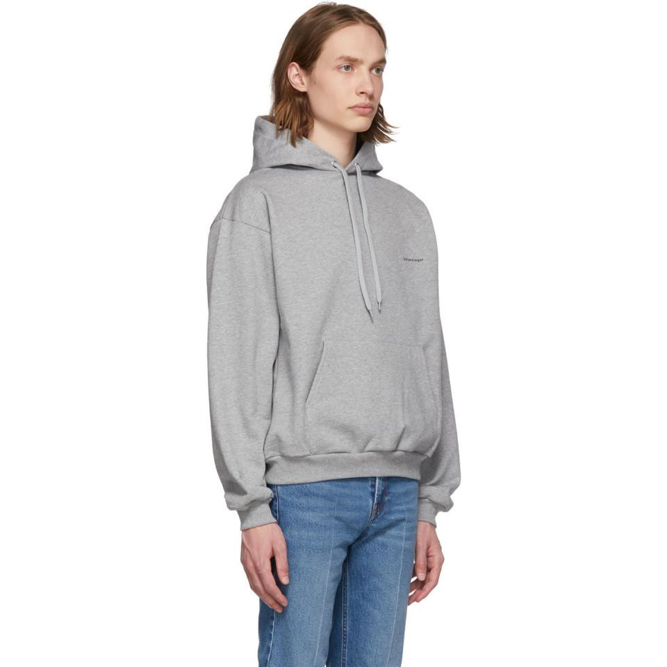 Balenciaga Grey ® Hoodie in Gray for Men - Lyst