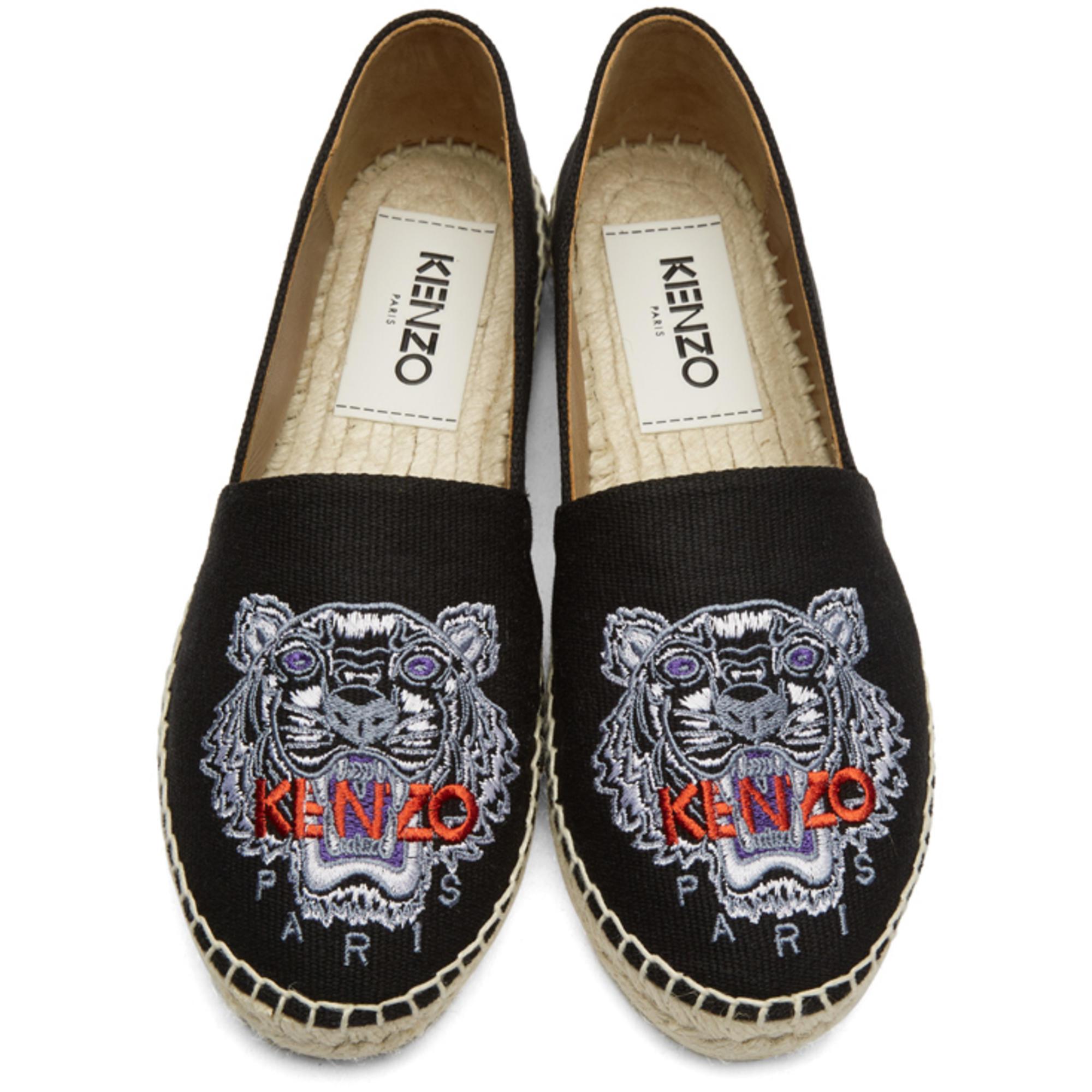 kenzo black espadrilles