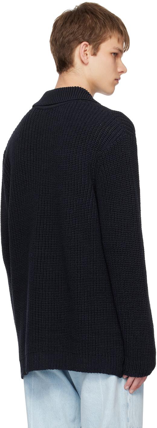 OUR LEGACY ブラック Traditional ニット ポロシャツ OUR LEGACY(アワーレガシー) 24SSTRADITIONAL POLOニット