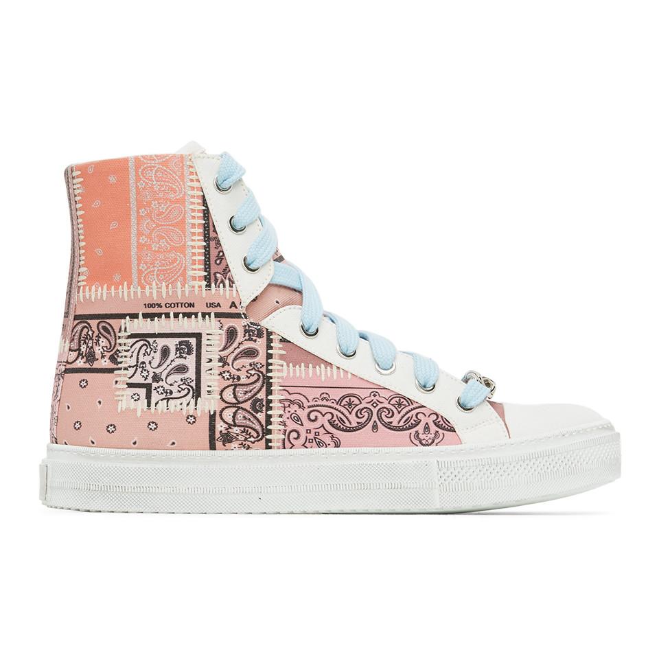 Amiri Bandana Reconstructed Sunset High-top Sneakers for Men | Lyst