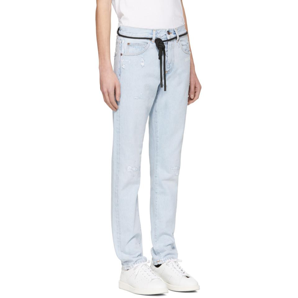 off white temperature jeans