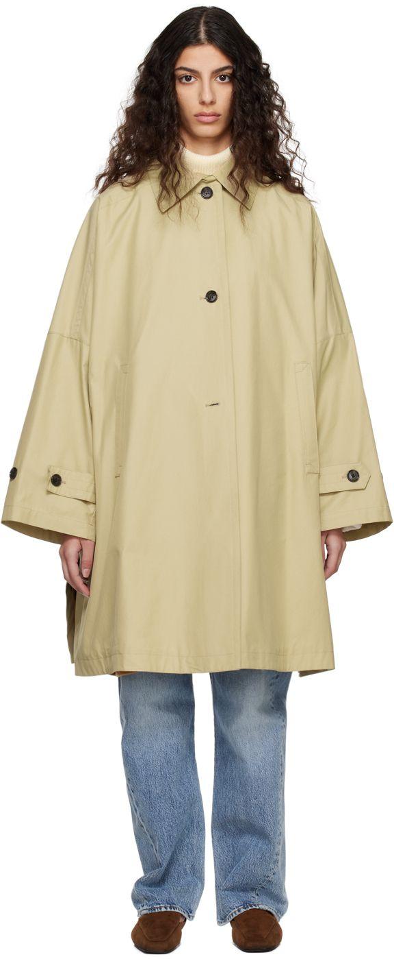 Totême Beige Button Coat in Orange Lyst