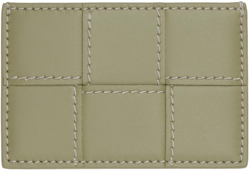 Bottega Veneta レディース グリーン ーン Cassette クレジットカード 