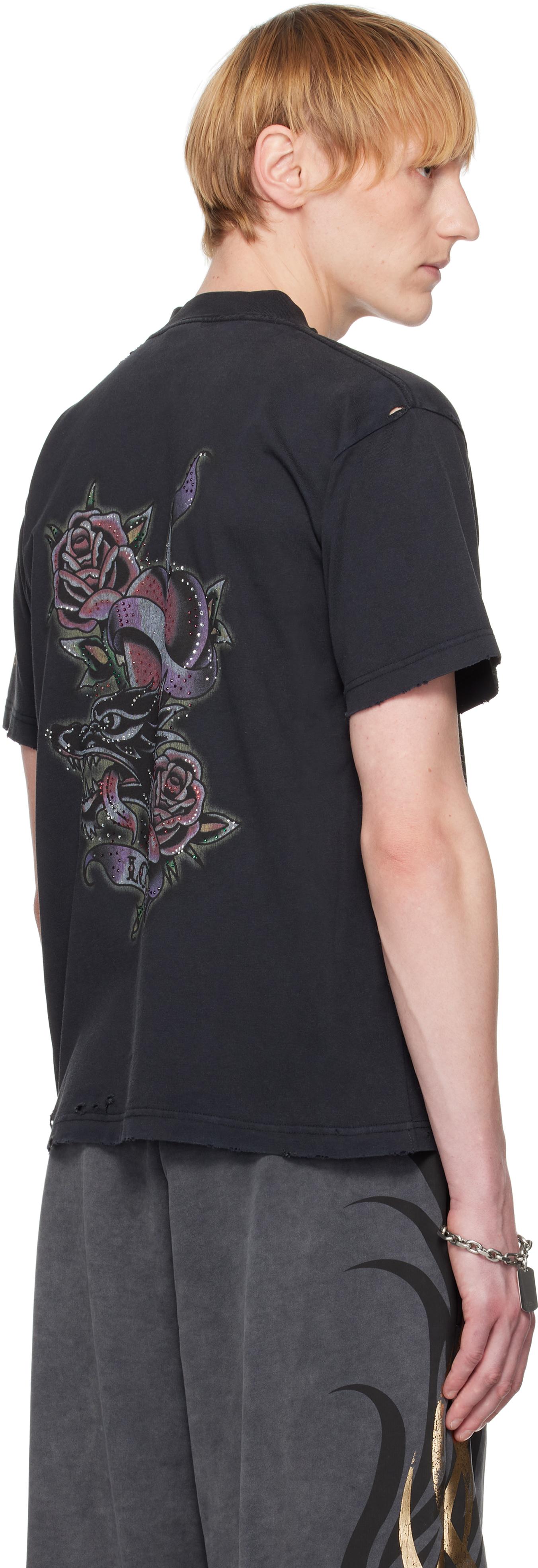 【関税込み】Balenciaga ブラック Tacky Tatoo Tシャツ Balenciaga Tacky Tatoo T-Shirt in Black for Men | Lyst