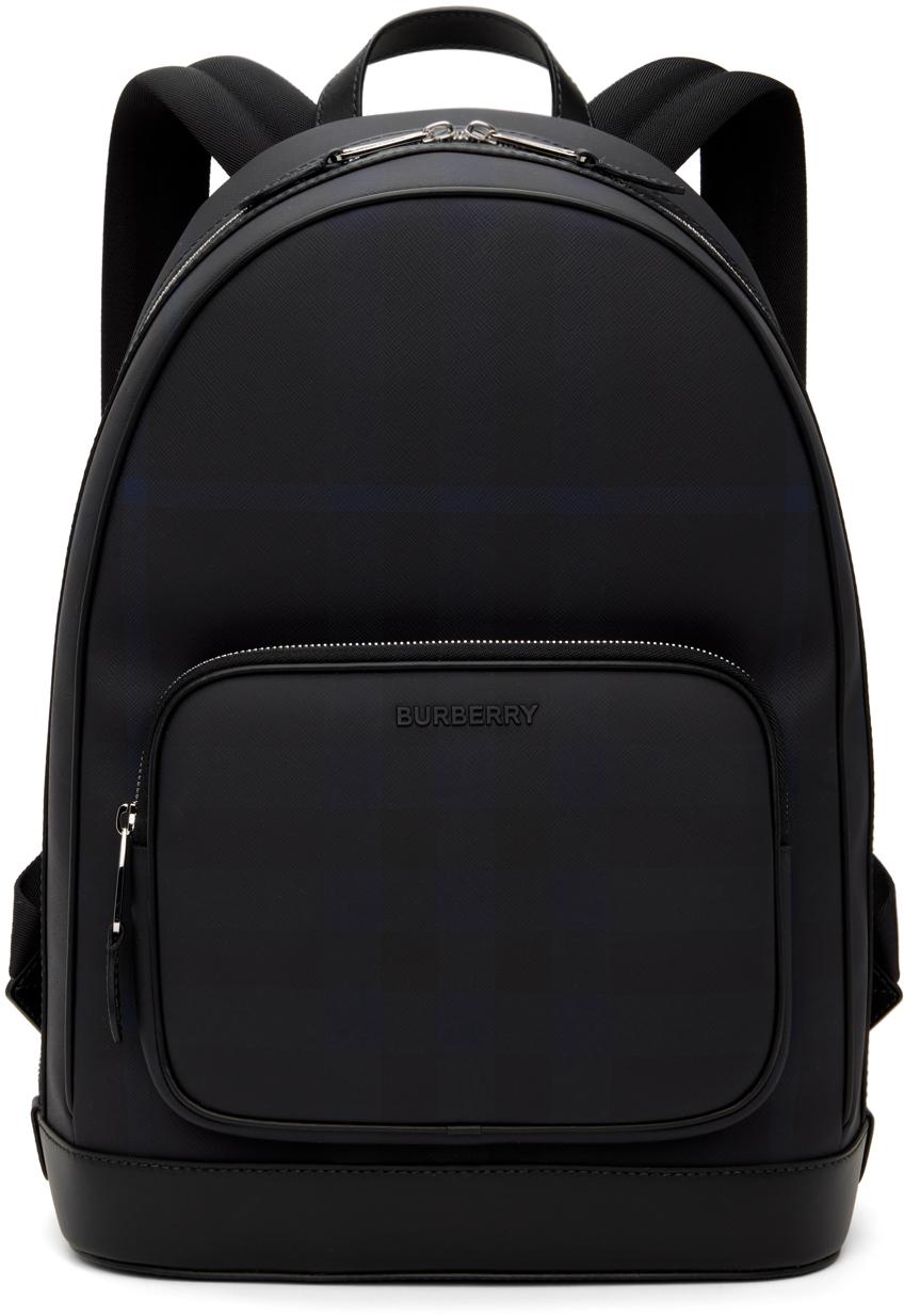 Burberry メンズ ブラック ネイビー Rocco バックパック バックパック 