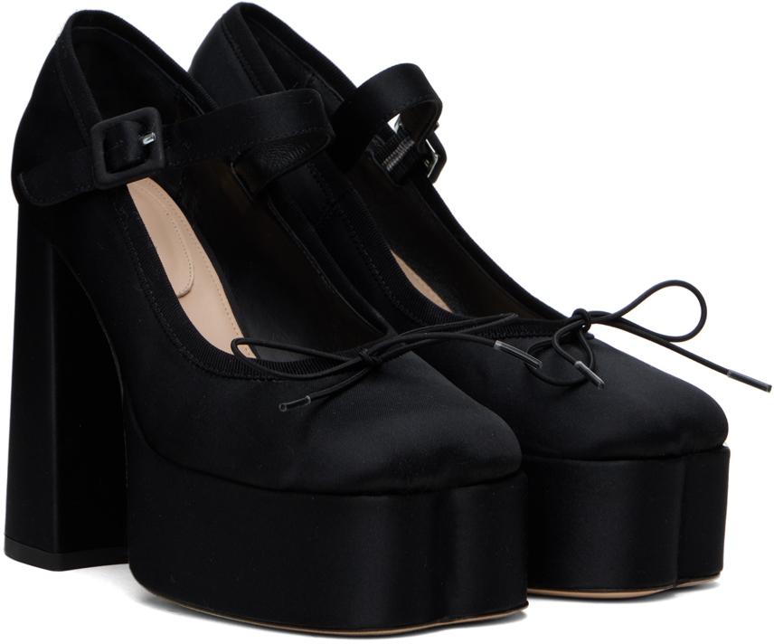 【Simone Rocha】ブラック Heart Toe プラットフォーム ヒール 24385236_54429860_600.jpg