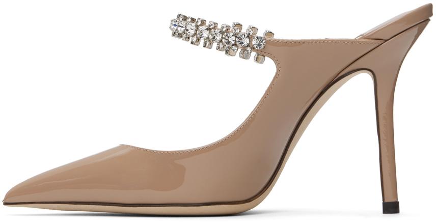 Jimmy Choo Taupe Bing 100 Heels in Black Lyst UK