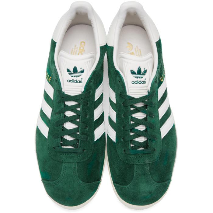 adidas green suede gazelle