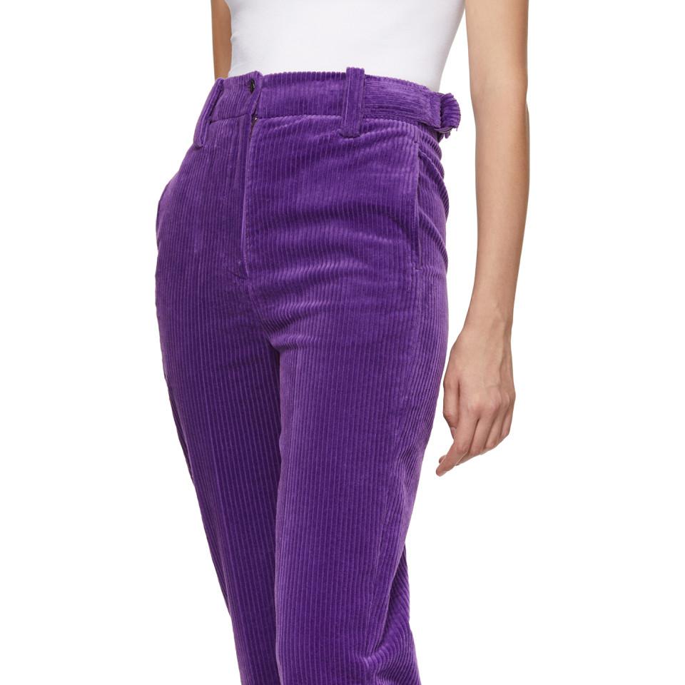 JOSEPH Purple Jumbo Corduroy Trousers 