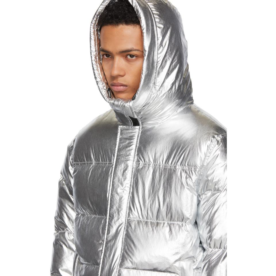 silver down jacket