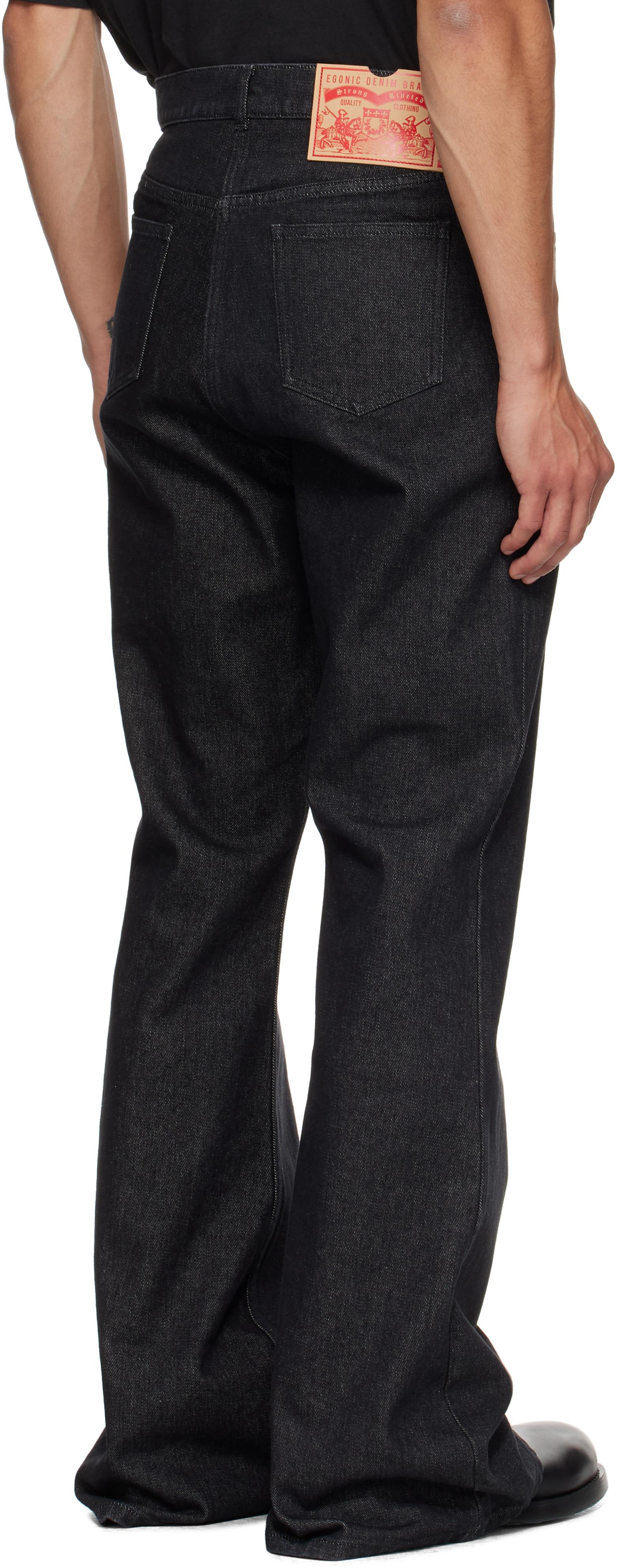 Egonlab Samy Wide Leg Jeans in Black for Men | Lyst