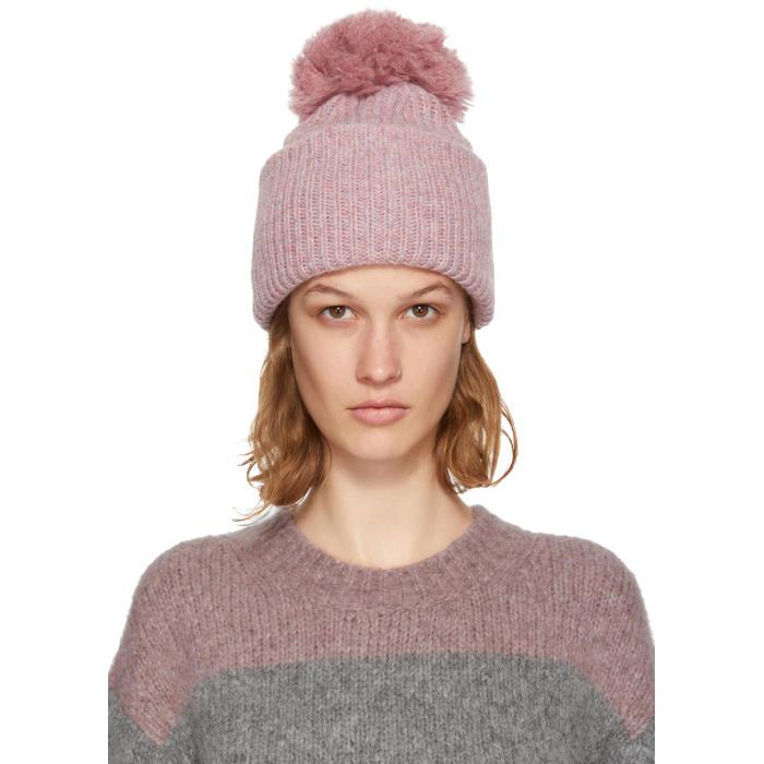 Acne Studios Wool Pink Solia Pom Pom 