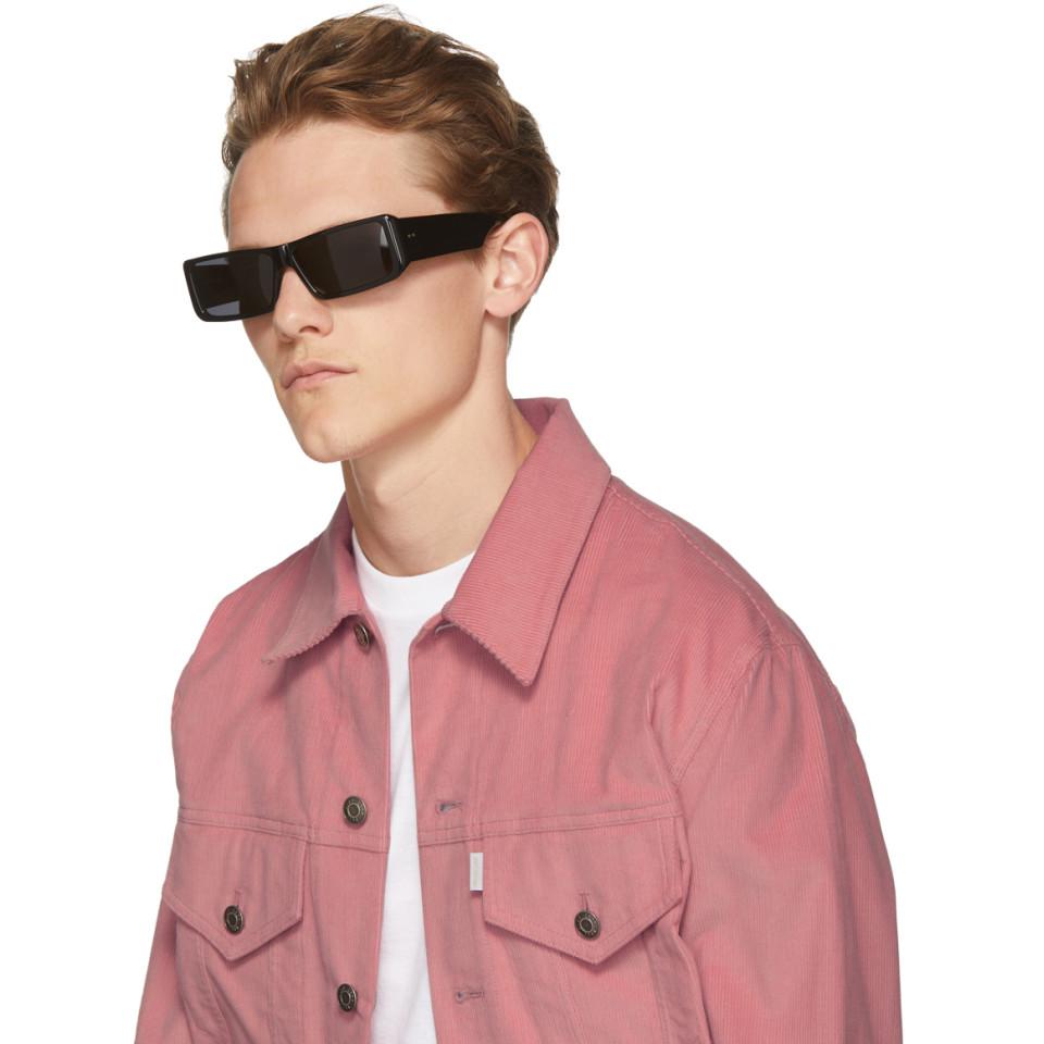 Dries Van Noten Black And Grey Linda Farrow Edition 157 C1 Sunglasses for  Men | Lyst