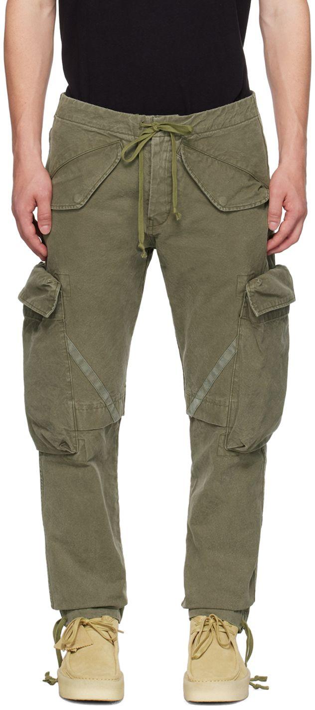 Greg Lauren Greg Lauren Khaki 34 Gl Cargo Pants in Green for Men